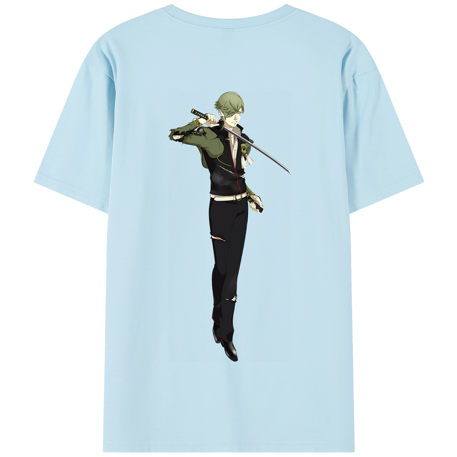 （画像用） 刀剣乱舞 Touken Ranbu 綿100％半袖Tシャツ（背面プリント）